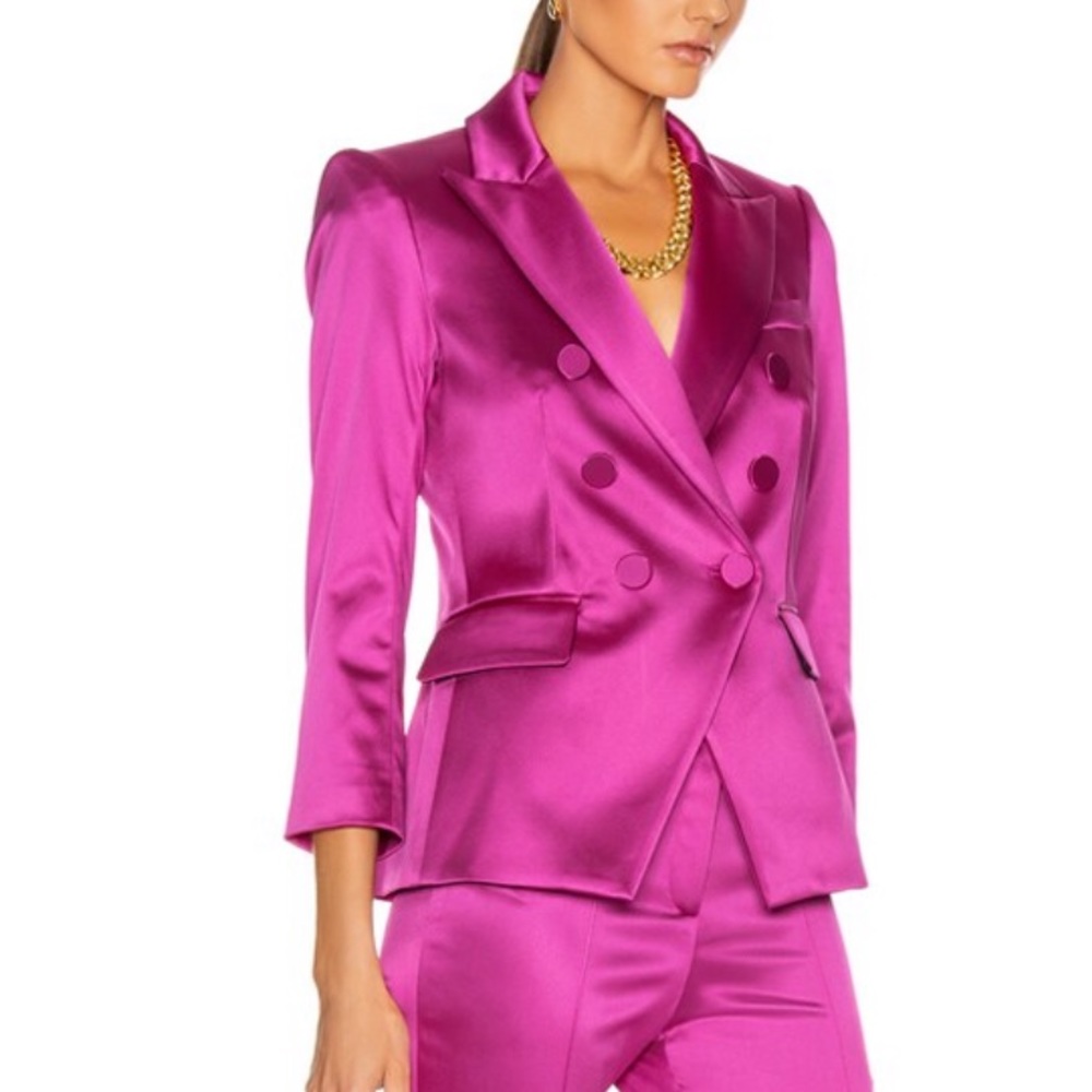 veronica beard empire dickey jacket in pink